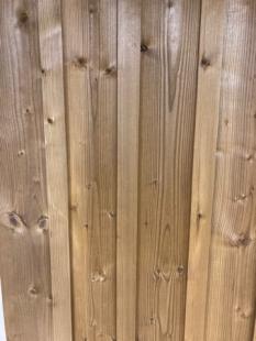 Lambris bois clair, bandes verticales Stock Photo
